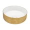 Ruvati 14 inch Bathroom Vessel Sink Round Gold Decorative Art Above Vanity Counter White Ceramic RVB0314WG - alternate 2
